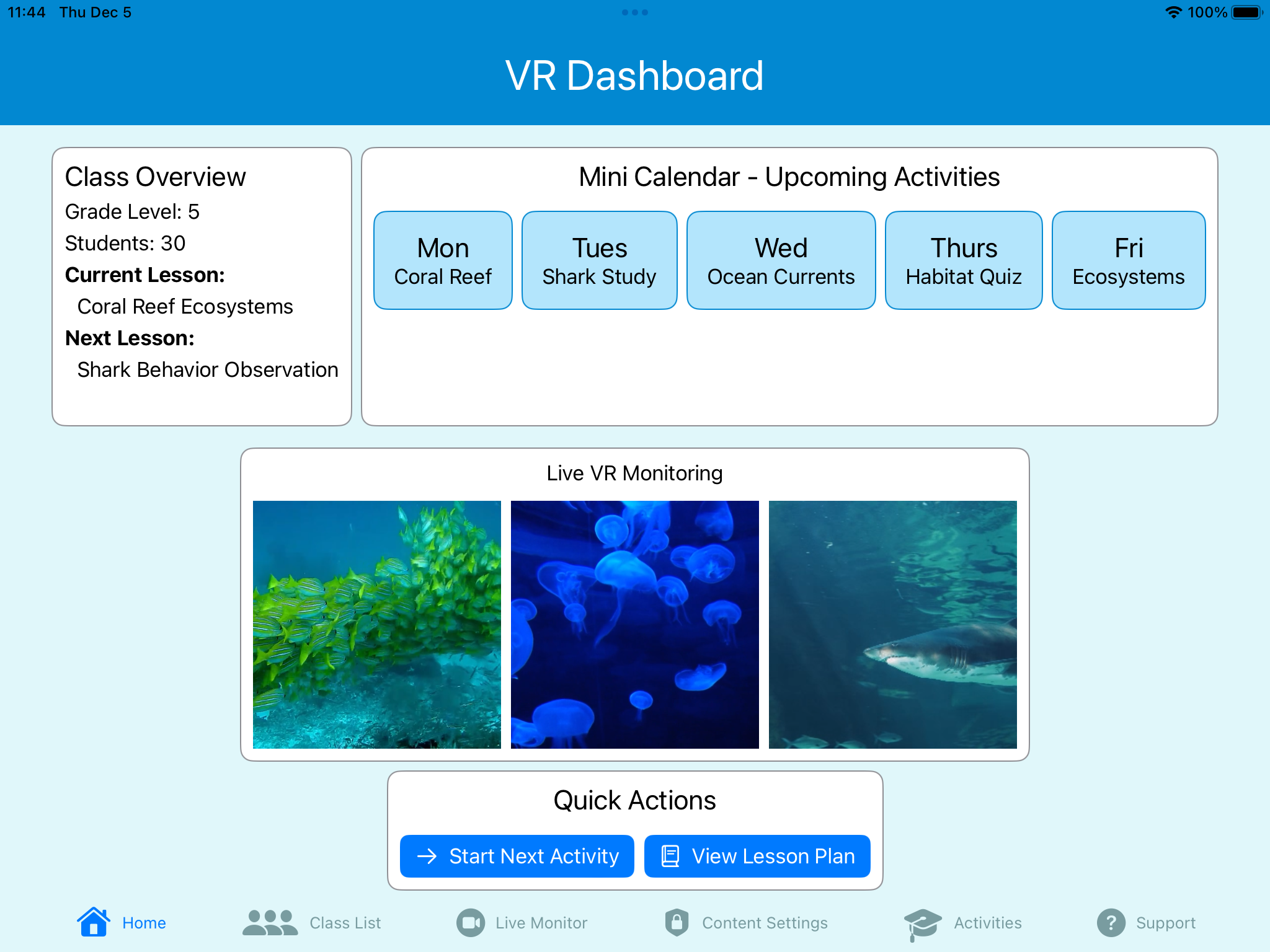 BrainWave Classroom VR Experience App