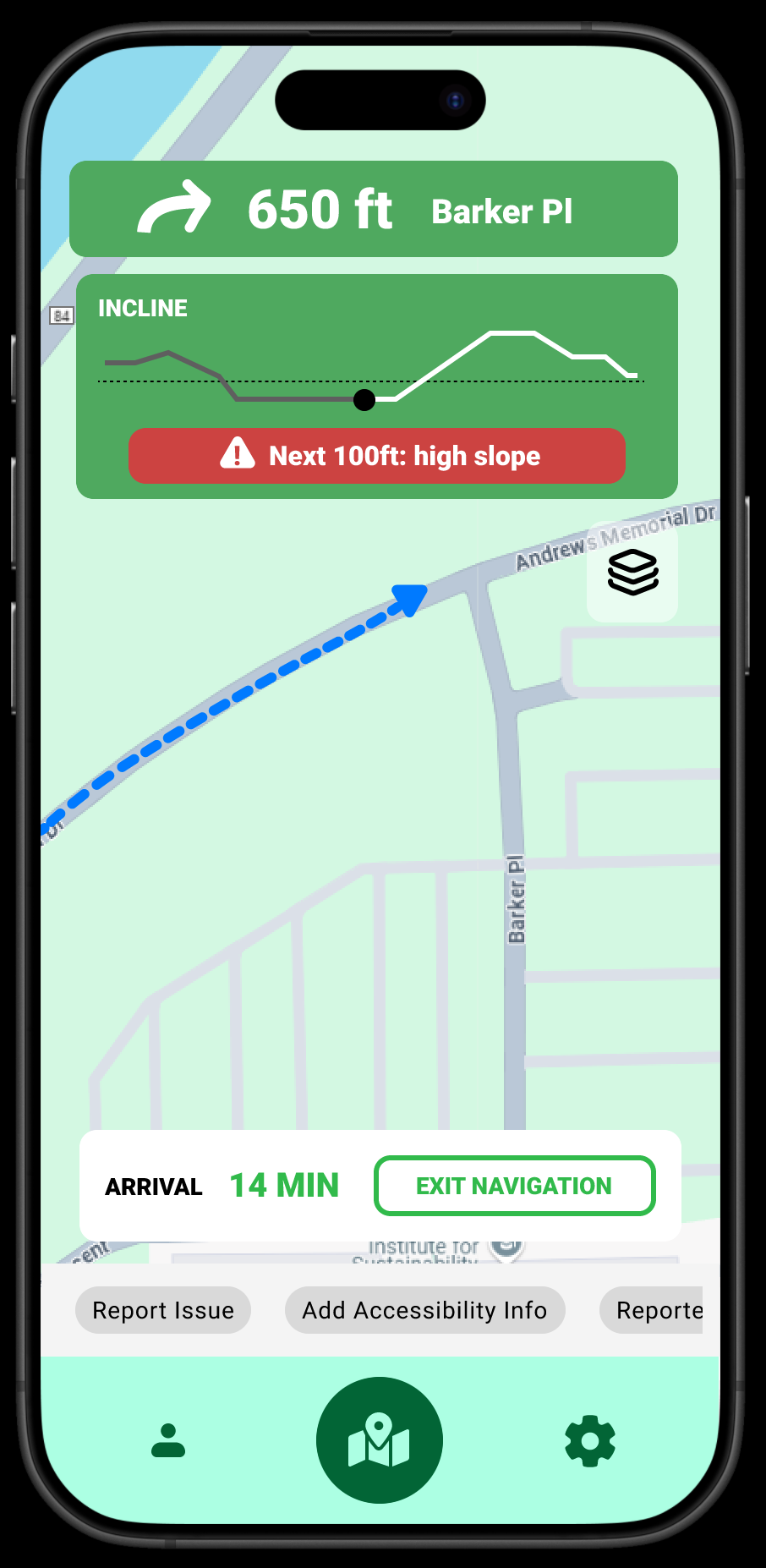 Route Planning App for People with Limited Mobility